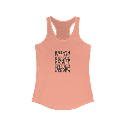 Ladies Racerback Tank  - Breathe - Morphe Life
