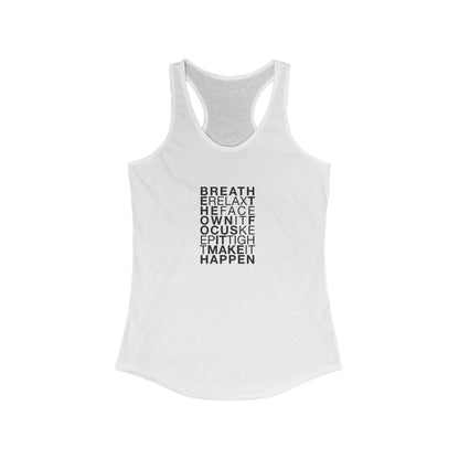 Ladies Racerback Tank  - Breathe - Morphe Life