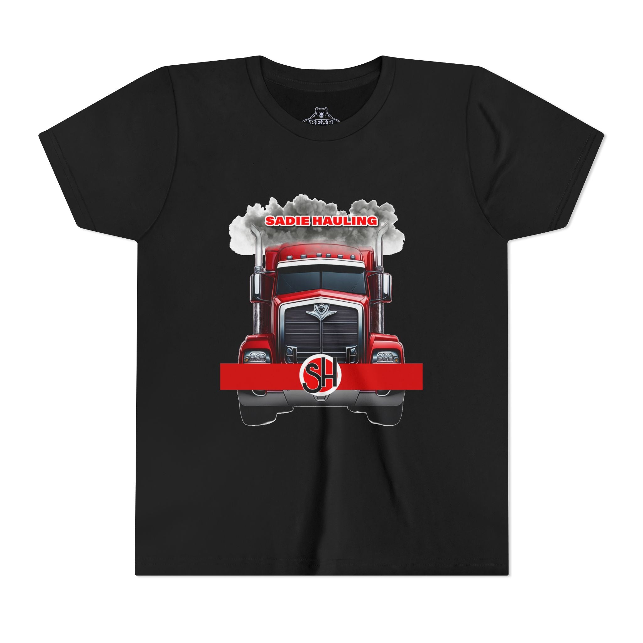 Youth Airlume Cotton Athletic  Tee - Sadie Hauling