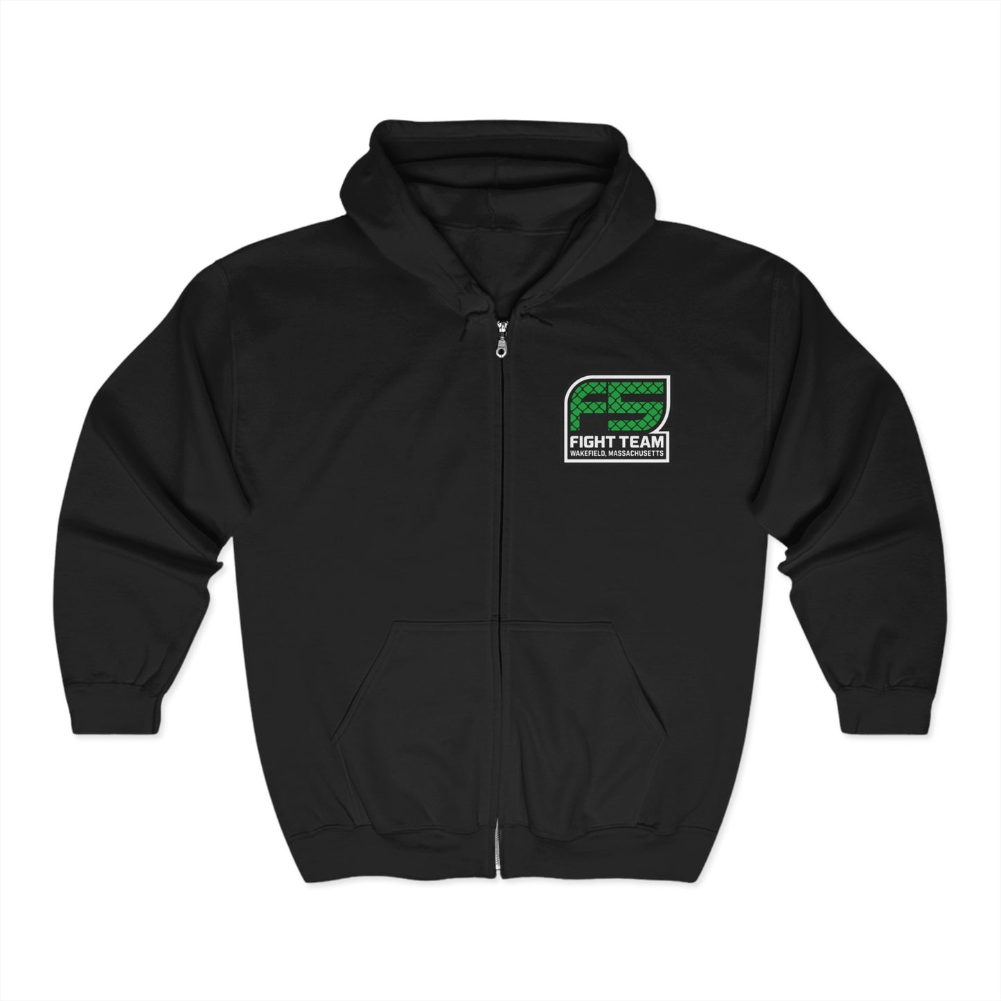 Classic Zip-Up Hoodie - F5 - Template