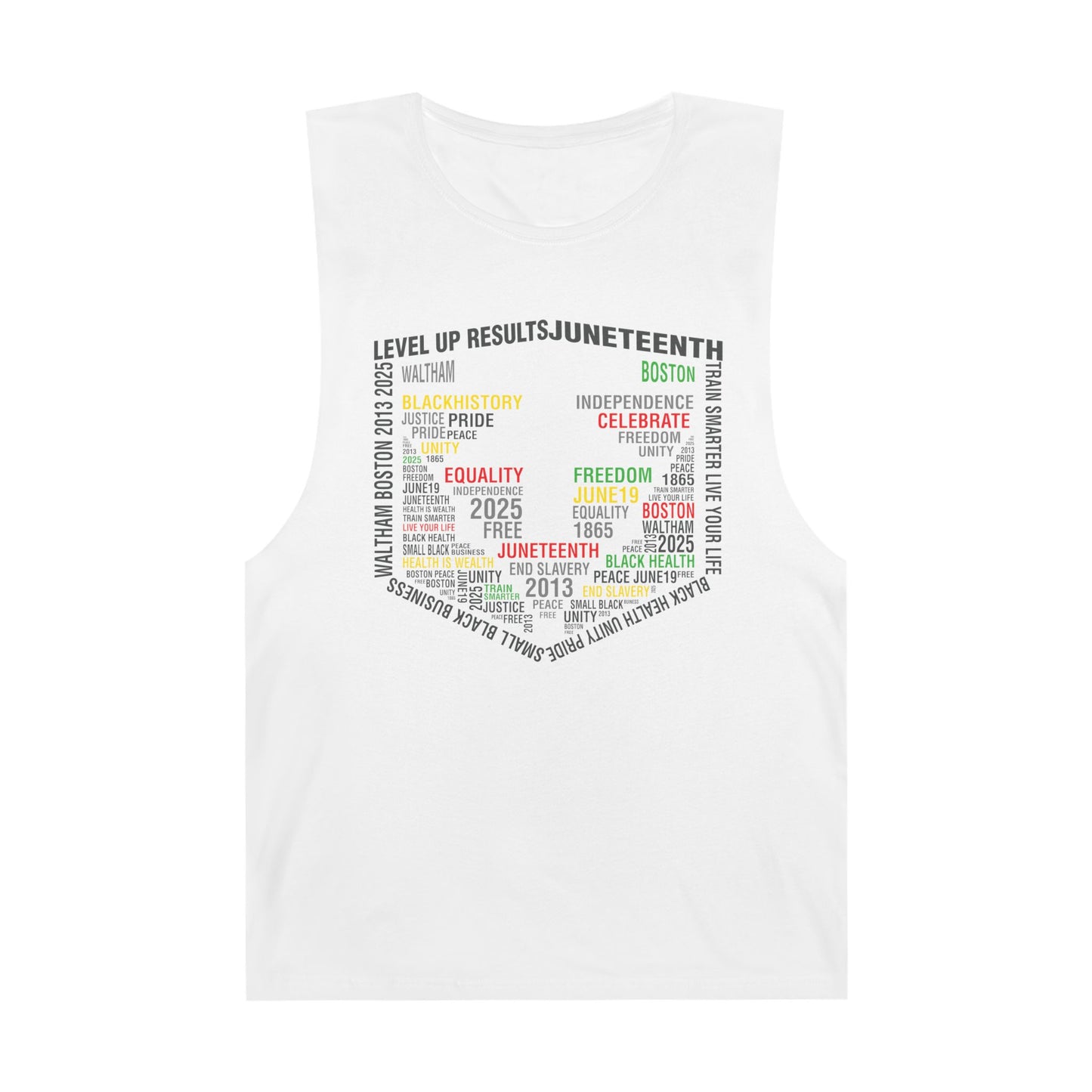 Cut-Off Tank - Juneteeth - Level Up Fitness