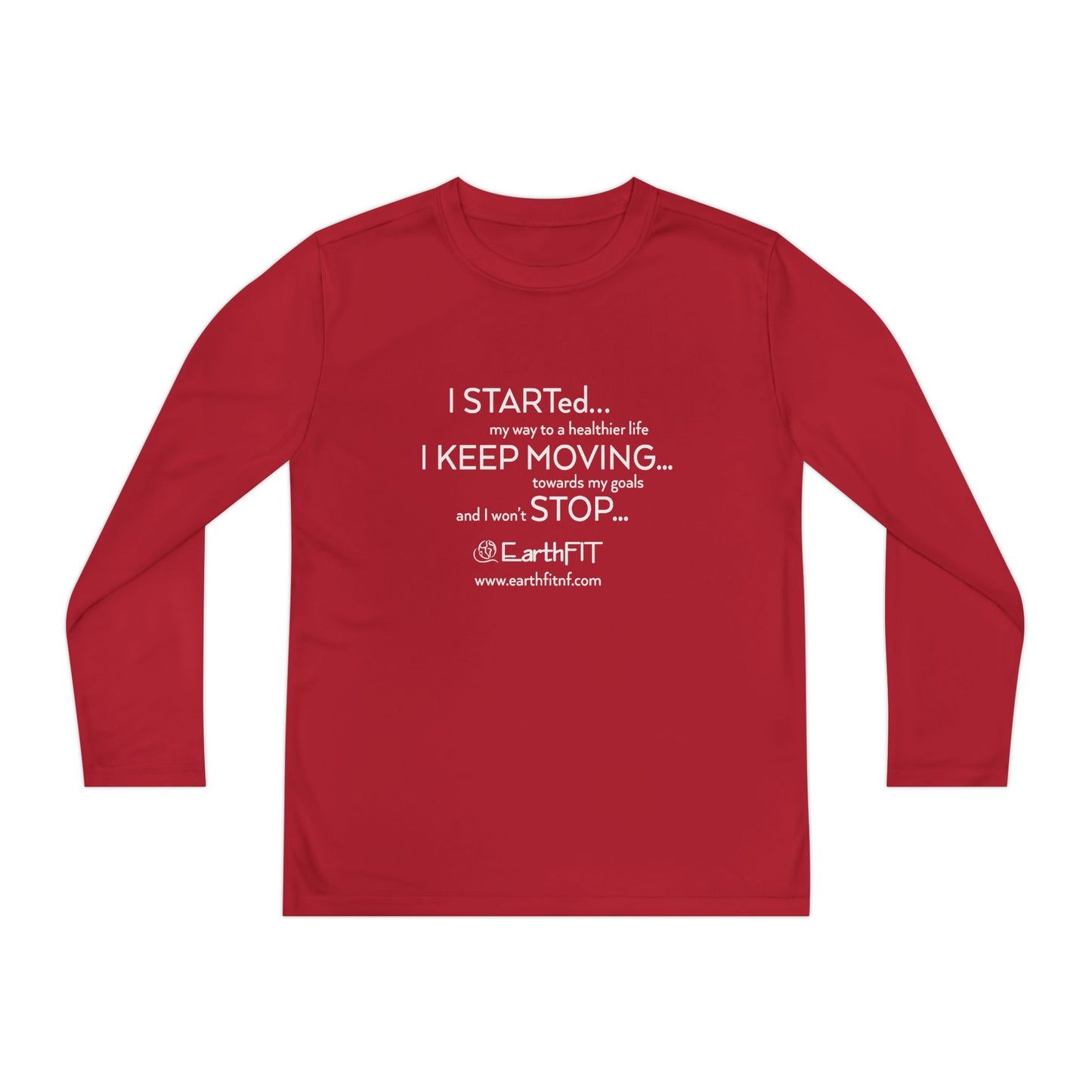 Youth Performance Long Sleeves - Keep Moving- EarthFit