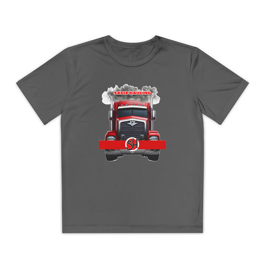 Youth Moisture-Wicking Performance Tee - Sadie Hauling