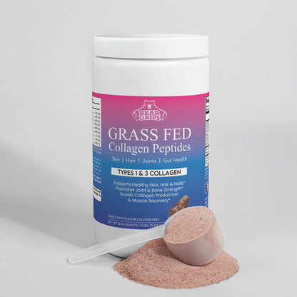 Grass-Fed Hydrolyzed Collagen Peptides - Chocolate - Bear Grips