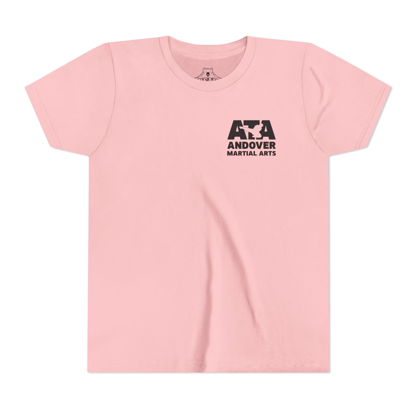 Airlume Cotton Athletic Youth Tee - Front - ATA Martial Arts