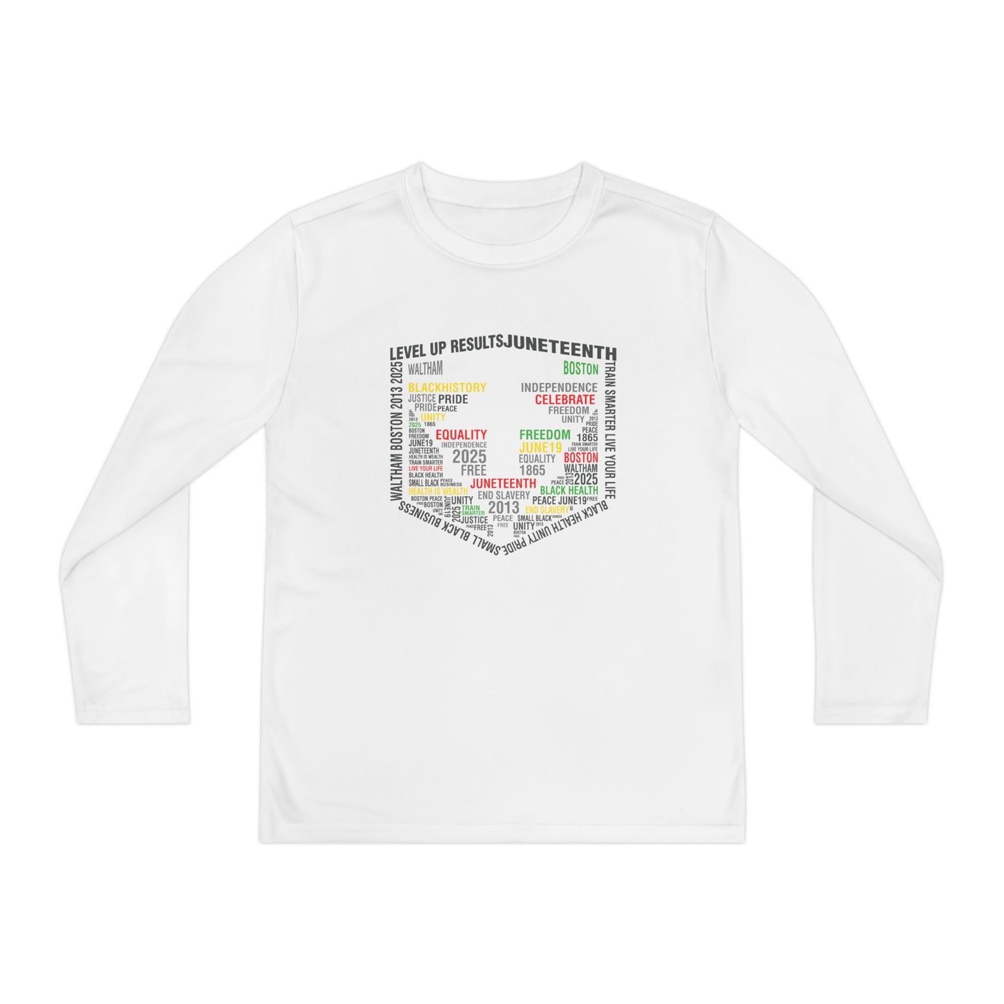 Youth Performance Long Sleeves - Juneteeth - Level Up Fitness