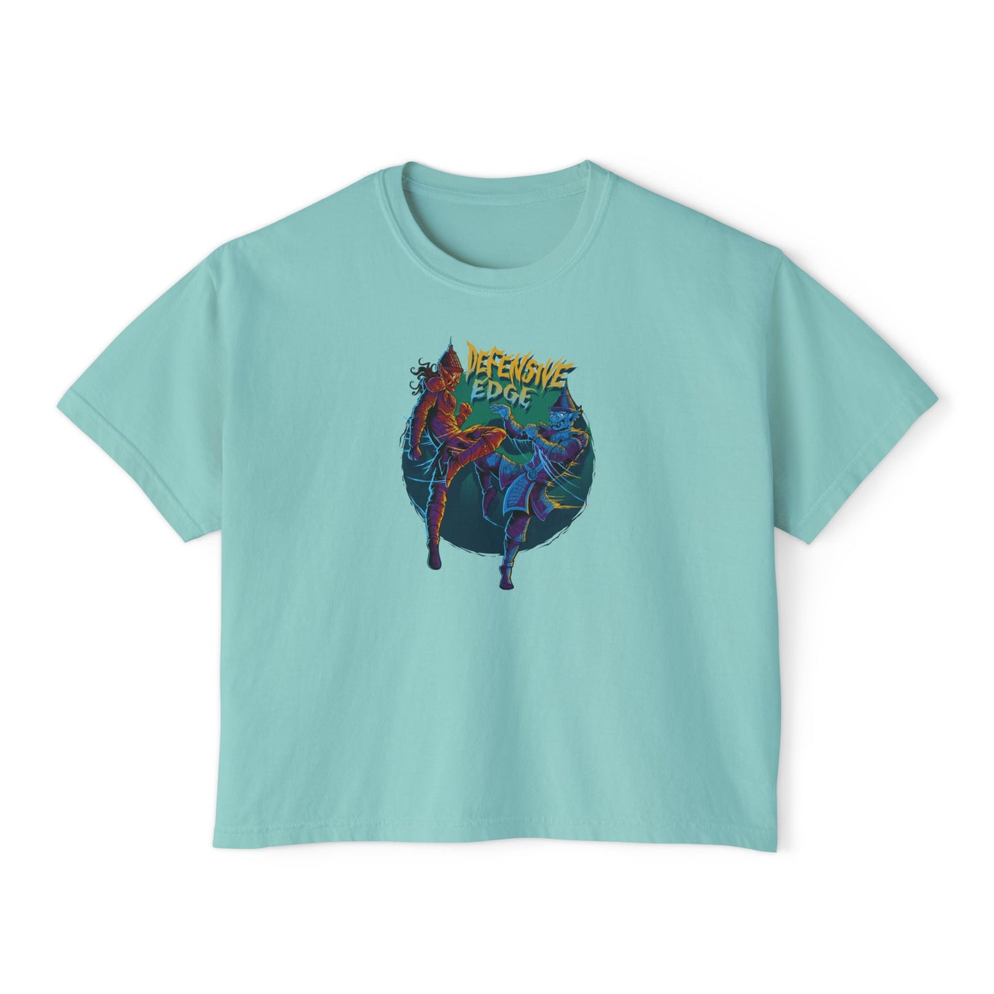 Women’s Oversized Boxy Tee - DEM- Defensive Edge Martial Arts