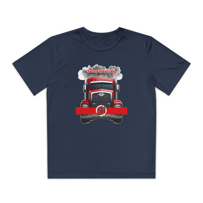 Youth Moisture-Wicking Performance Tee - Sadie Hauling