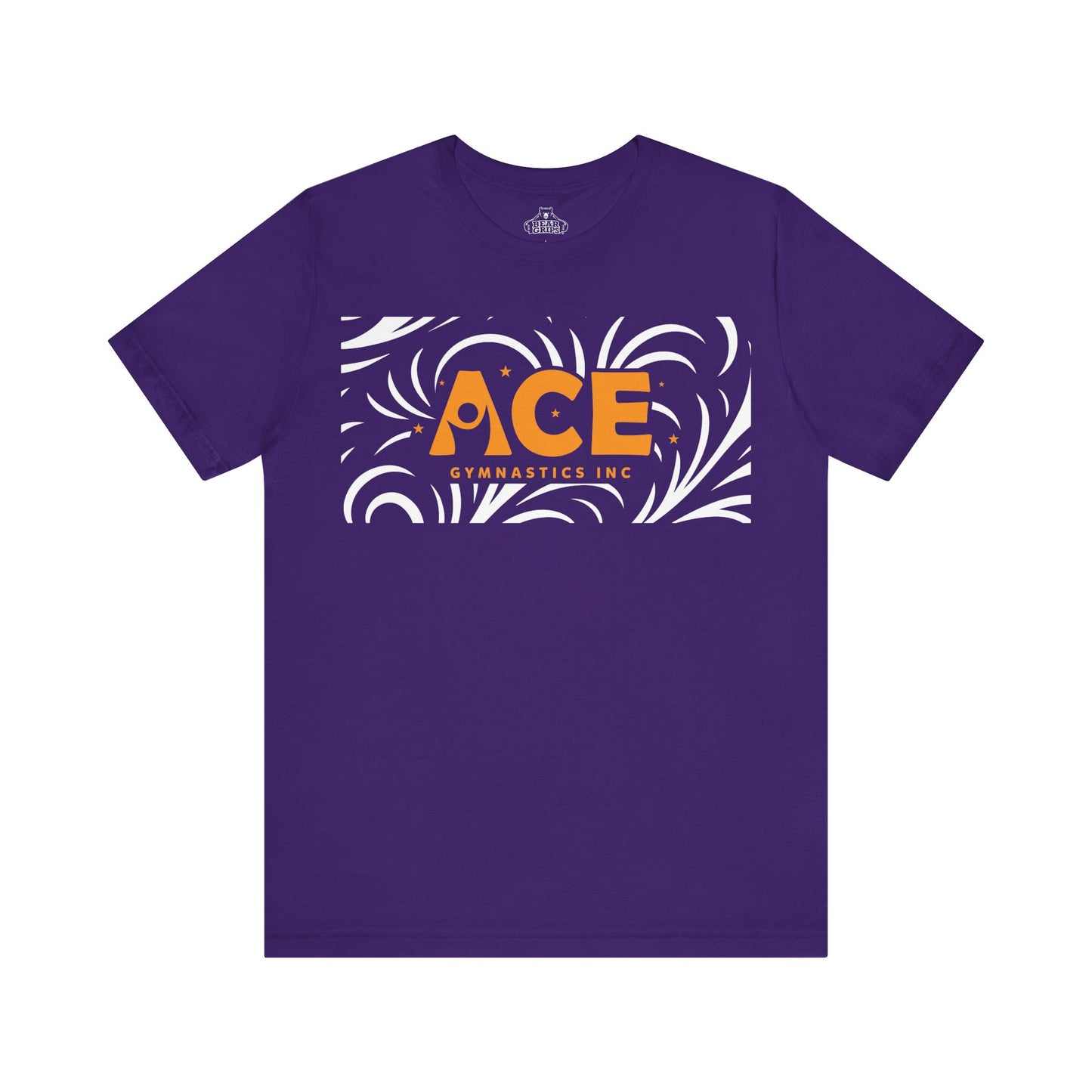 Airlume Cotton Athletic Tee - Pattern - Ace Gymnastics