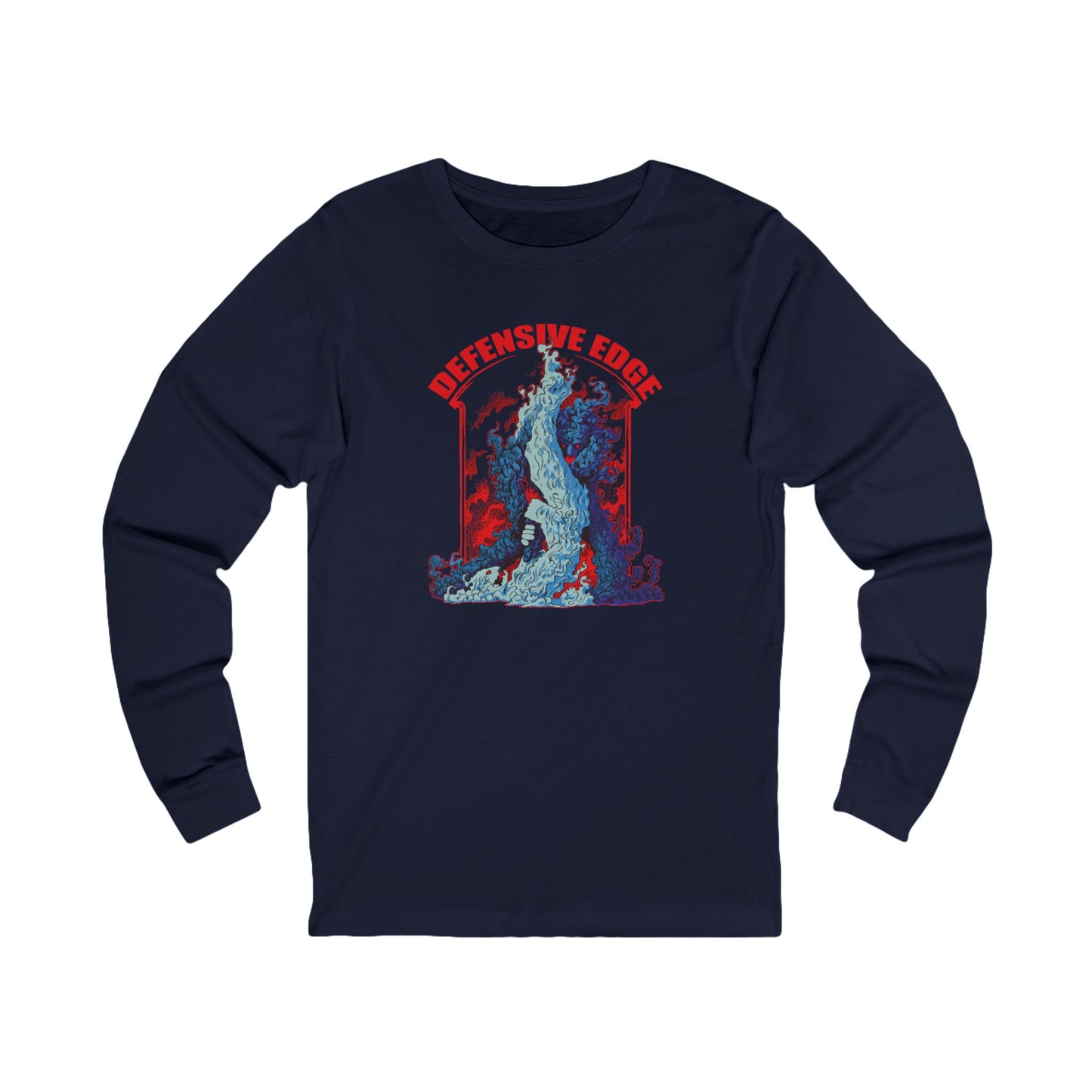 Long Sleeve Cotton Shirt - DE-Defensive Edge Martial Arts