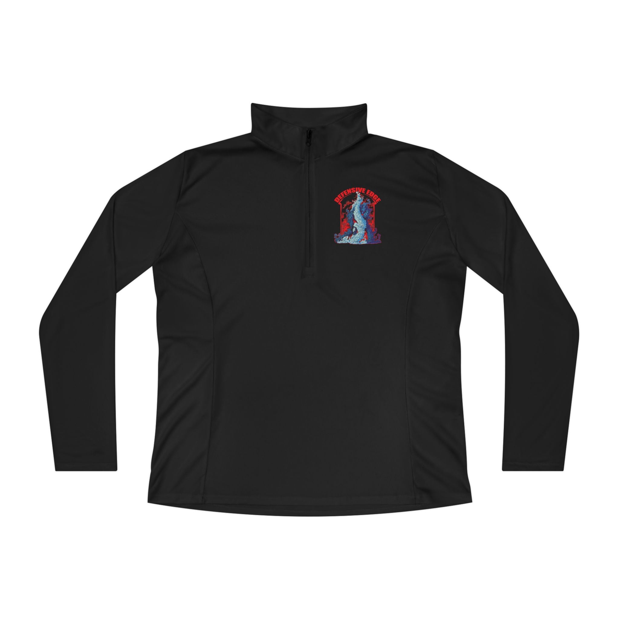 Ladies’ Quarter-Zip Pullover - DE-Defensive Edge Martial Arts