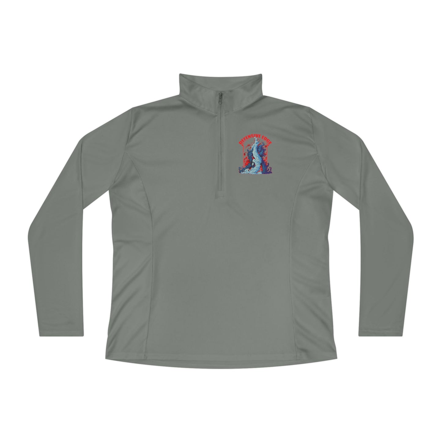 Ladies’ Quarter-Zip Pullover - DE-Defensive Edge Martial Arts