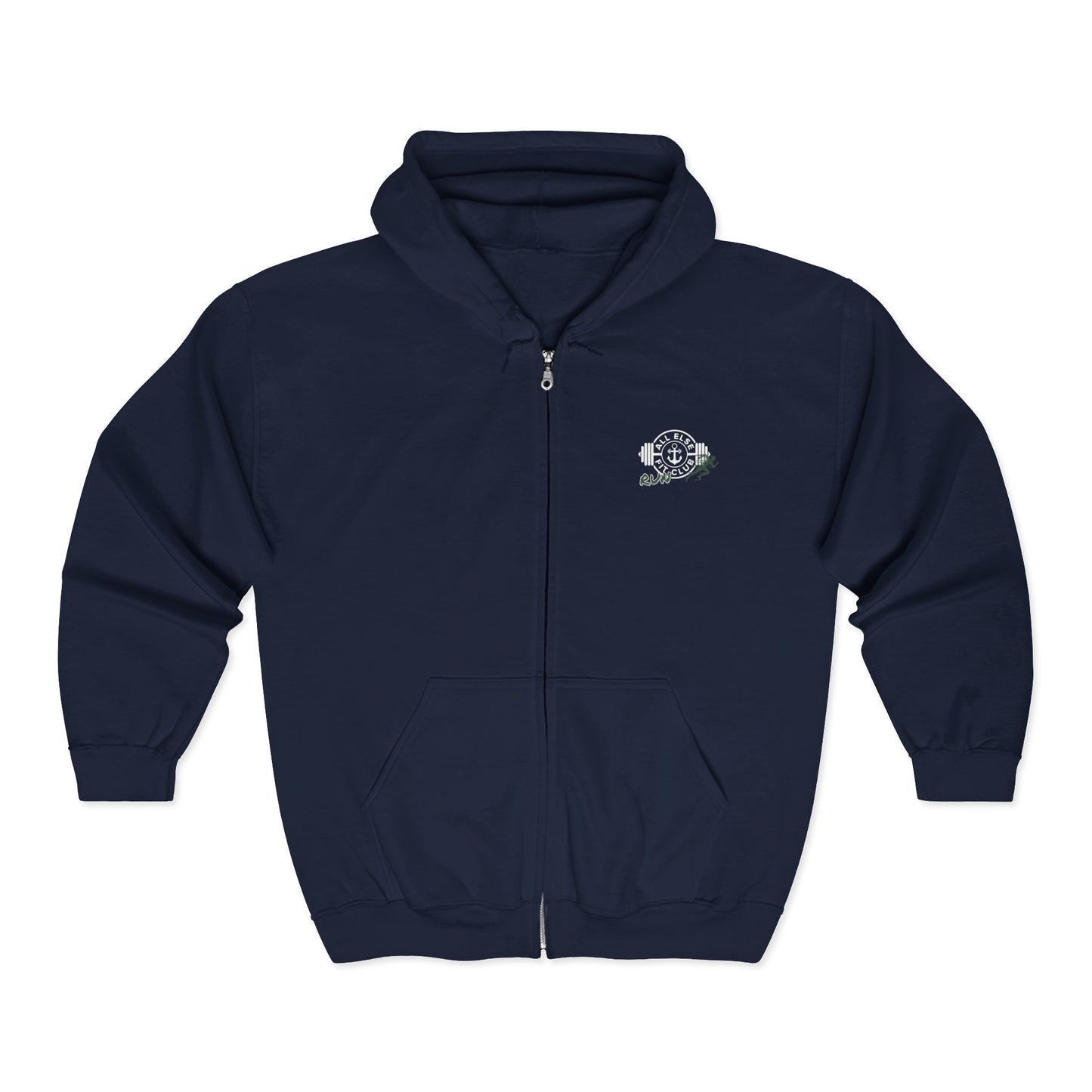 Classic Zip-Up Hoodie - AEFC : Run Club -All Else Fit Club