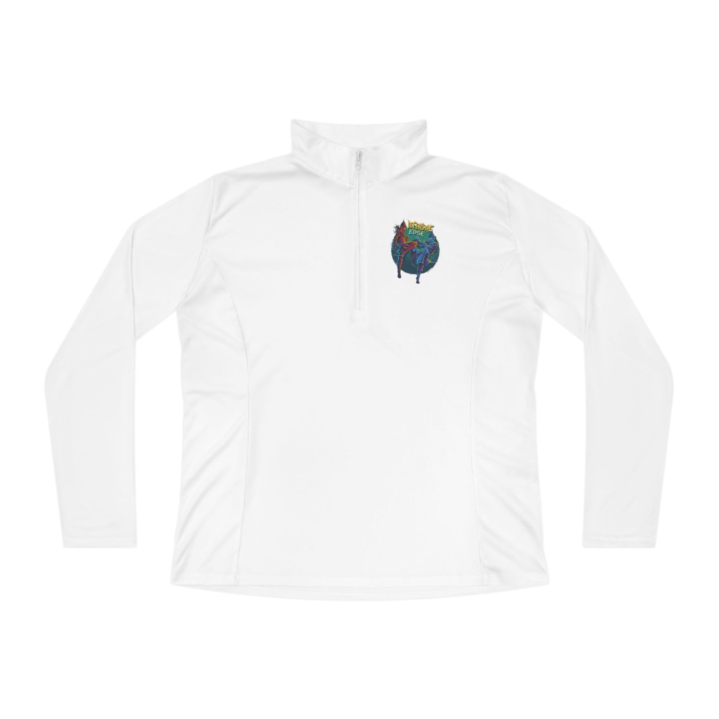 Ladies’ Quarter-Zip Pullover - DEM- Defensive Edge Martial Arts