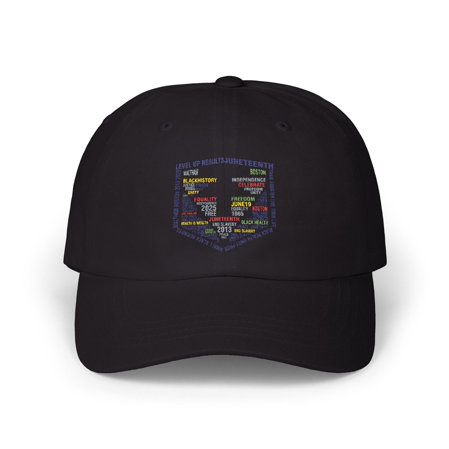 Adjustable Cotton Gym Hat - Juneteeth - Level Up Fitness
