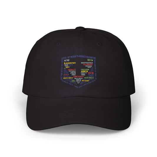 Adjustable Cotton Gym Hat - Juneteeth - Level Up Fitness