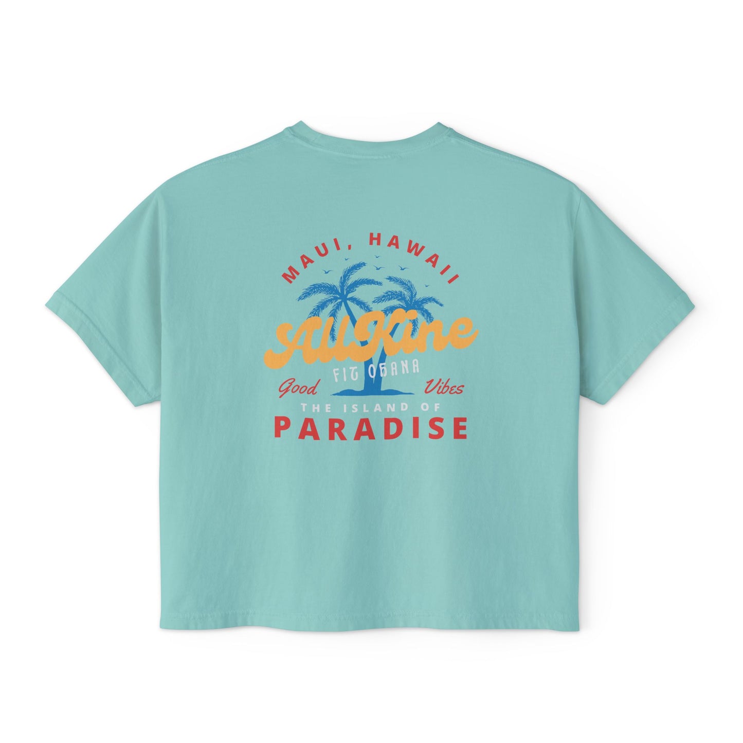 Women’s Oversized Boxy Tee - Paradise - All Kine