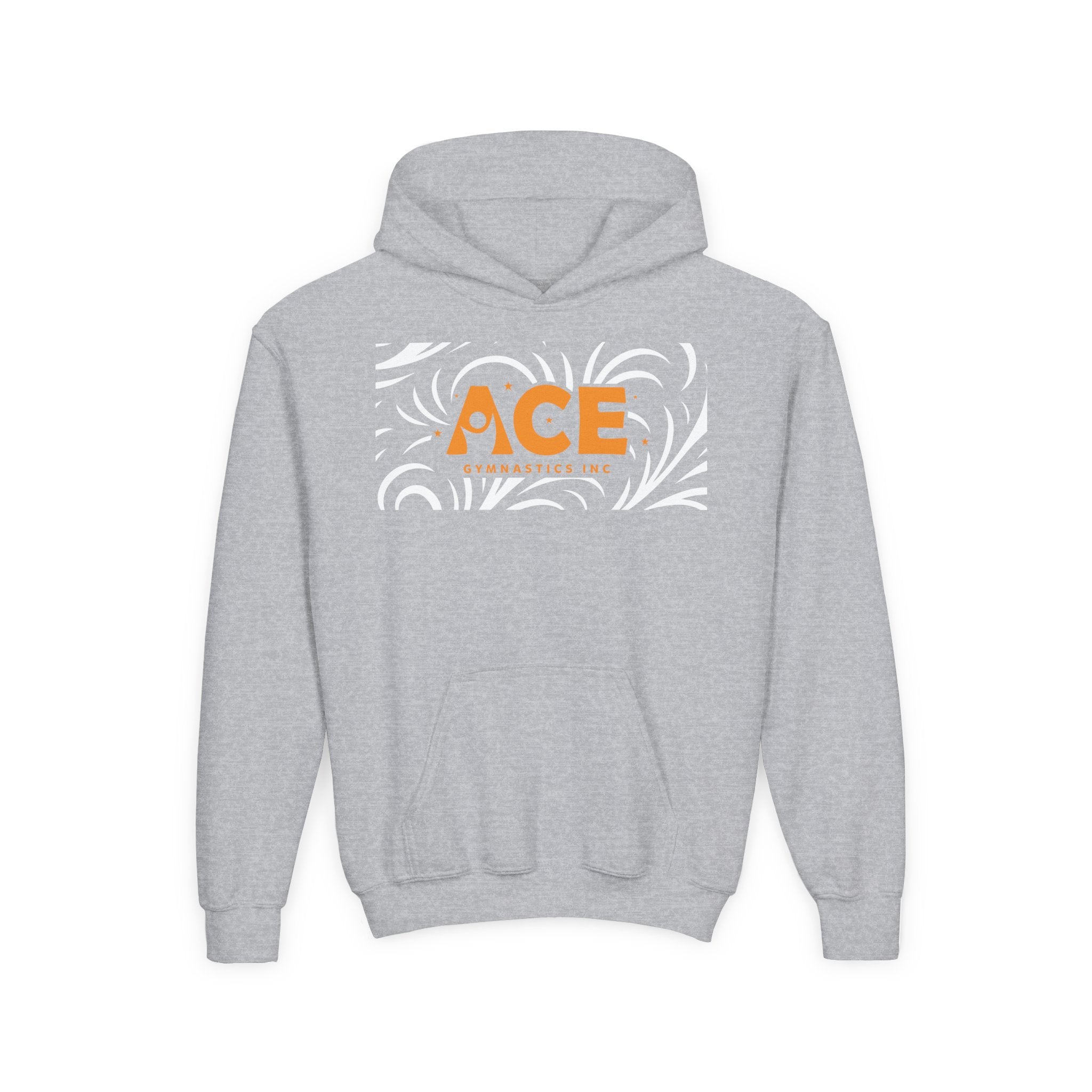 Youth Comfort Soft Hoodie - Pattern - Ace Gymnastics