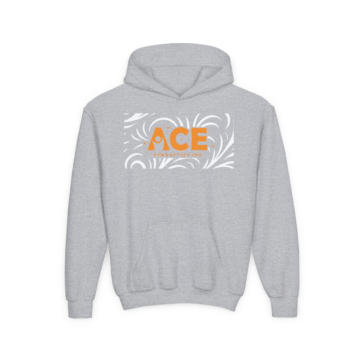 Youth Comfort Soft Hoodie - Pattern - Ace Gymnastics