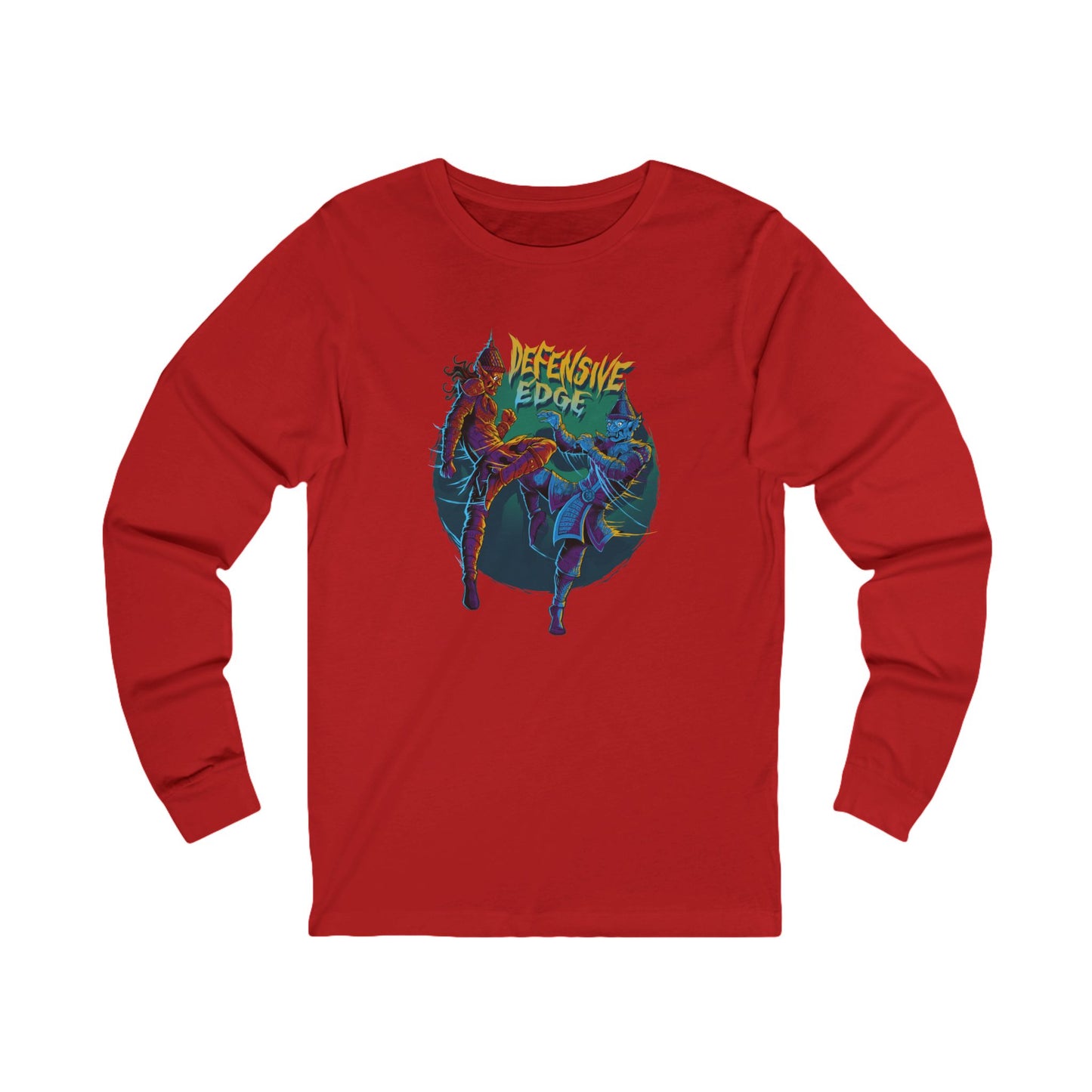 Long Sleeve Cotton Shirt - DEM- Defensive Edge Martial Arts