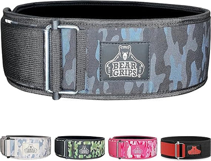 3 Layer Weight Lifting Belt - Auto Locking Gym Belt for Men and Women