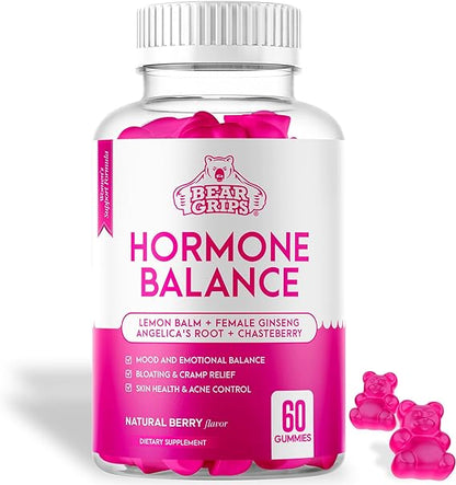 Hormone Balance for Women and PMS Relief Gummies - Natural Support for Cramps, Mood Swings, Bloating - Formulated with Lemon Balm, Angelica’s Root, Dong Quai and Chasteberry