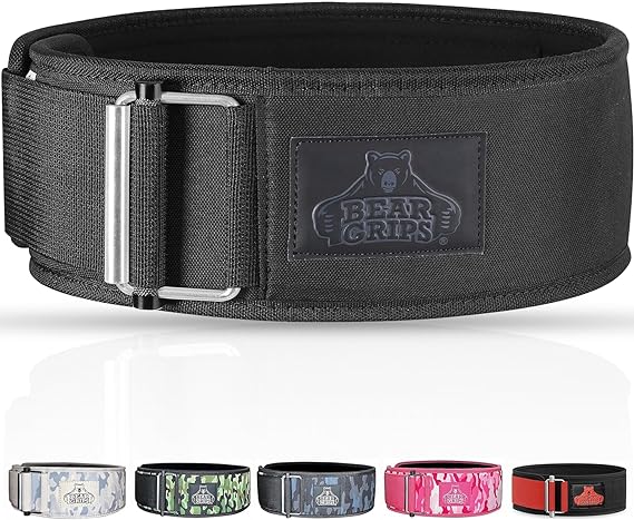 3 Layer Weight Lifting Belt - Auto Locking Gym Belt for Men and Women