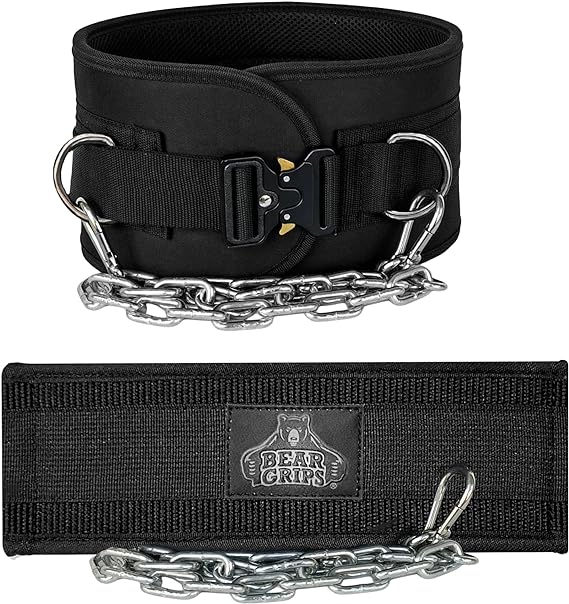 Dip Belt For Weightlifting - 3 Styles of Belts - Traditional - Clip Closure - Metal Buckle