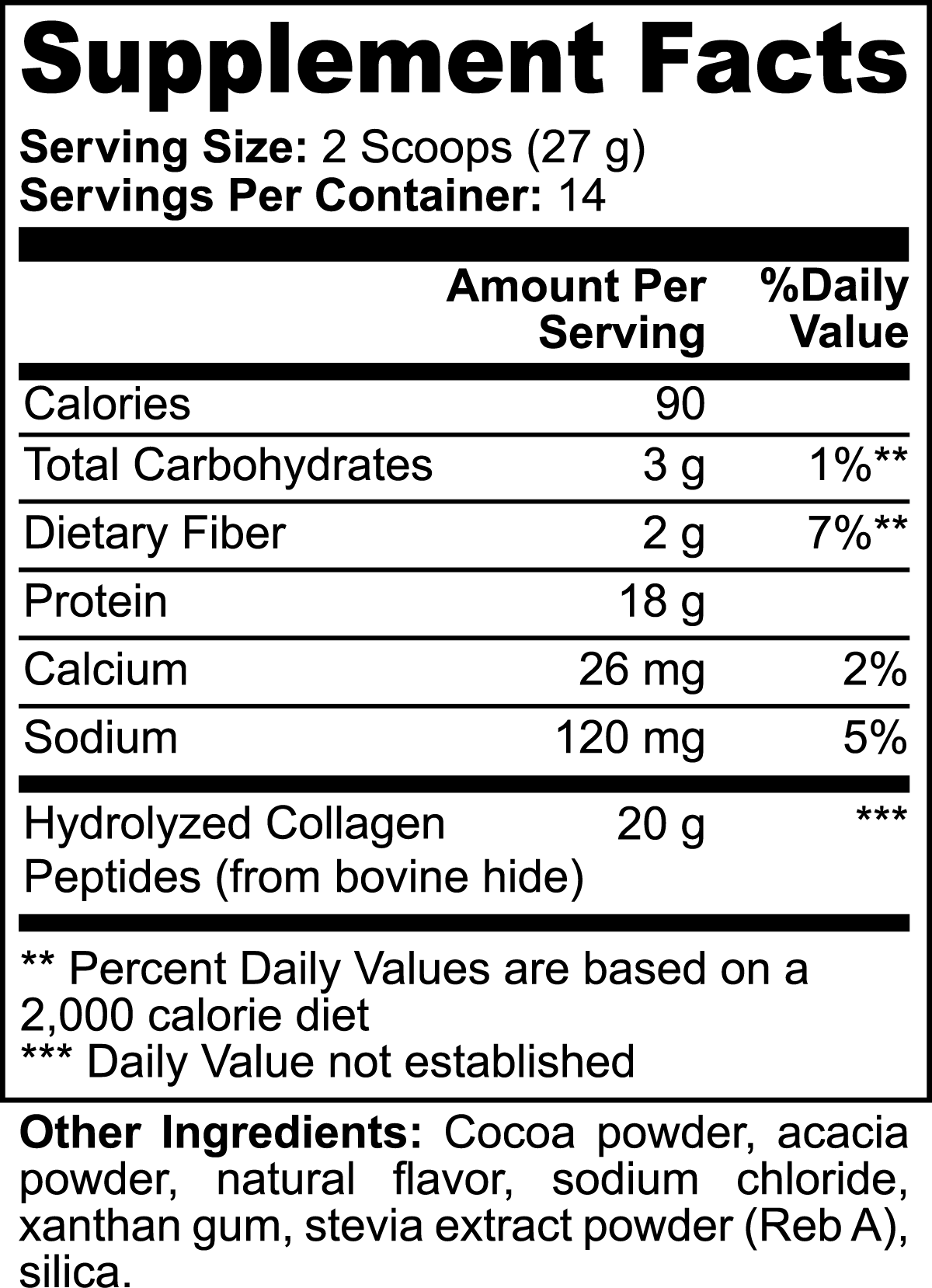 Grass-Fed Hydrolyzed Collagen Peptides - Chocolate - Bear Grips