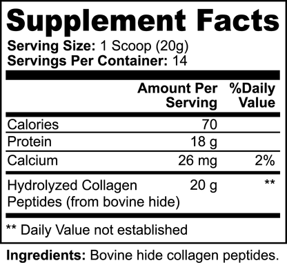 Grass-Fed Hydrolyzed Collagen Peptides - Unflavored - Bear Grips