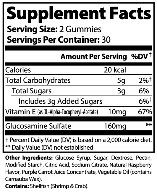 Joint Support Gummies | Glucosamine | 60 Count
