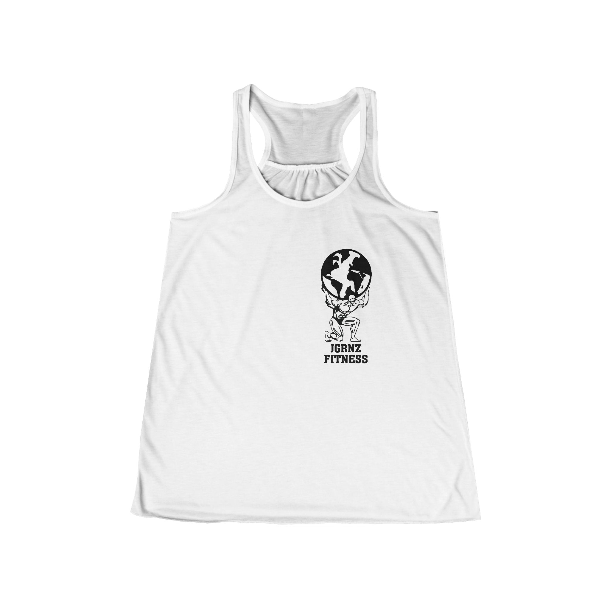 Ladies Flowy Racerback Tank - FB - JGRNZ Fitness 