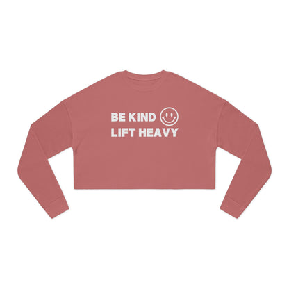 Bella+Canvas – Women’s 52/48 Cropped Sweatshirt - Be Kind - K Fit Body