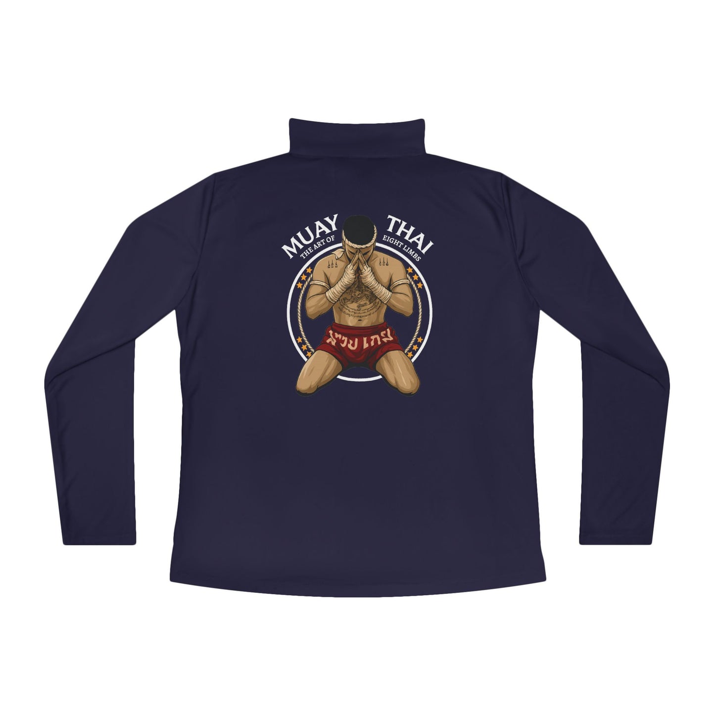 Ladies’ Quarter-Zip Pullover - 8 limbs - DS Muay Thai Squad