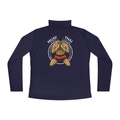 Ladies’ Quarter-Zip Pullover - 8 limbs - DS Muay Thai Squad