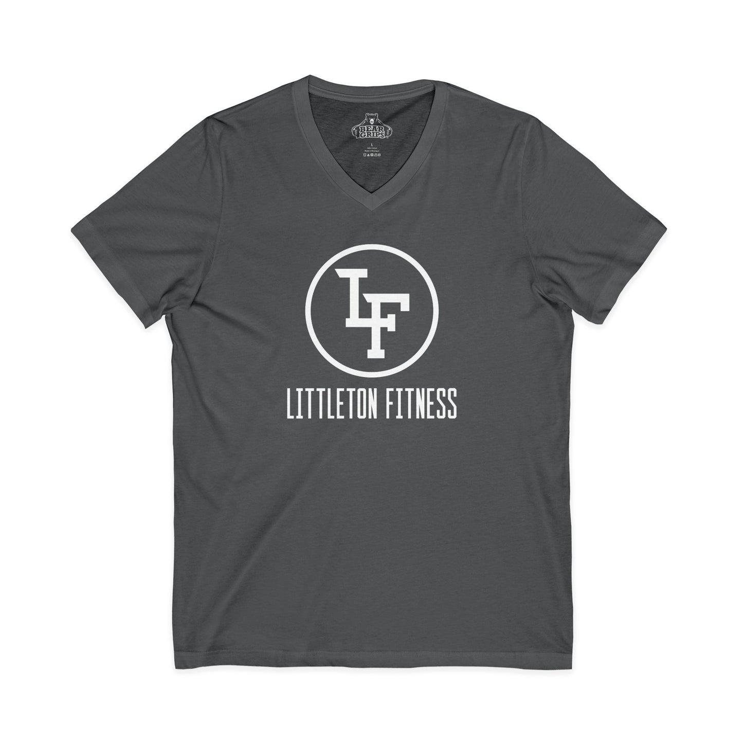 Unisex 100% Cotton V-Neck Tee - Littleton Fitness