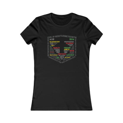 Ladies Tee - Juneteeth - Level Up Fitness