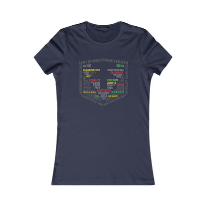 Ladies Tee - Juneteeth - Level Up Fitness