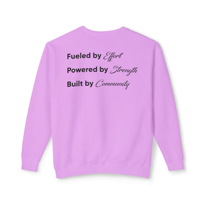 Copy of K Body Fit Mock Up Opt 2 - Comfort Colors - Unisex Lightweight Crewneck Sweatshirt - Black - Bold
