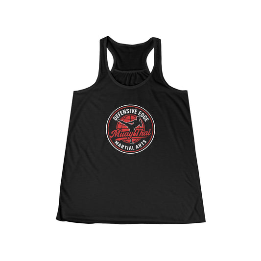 Ladies Flowy Racerback Tank - Muay Thai - Defensive Edge