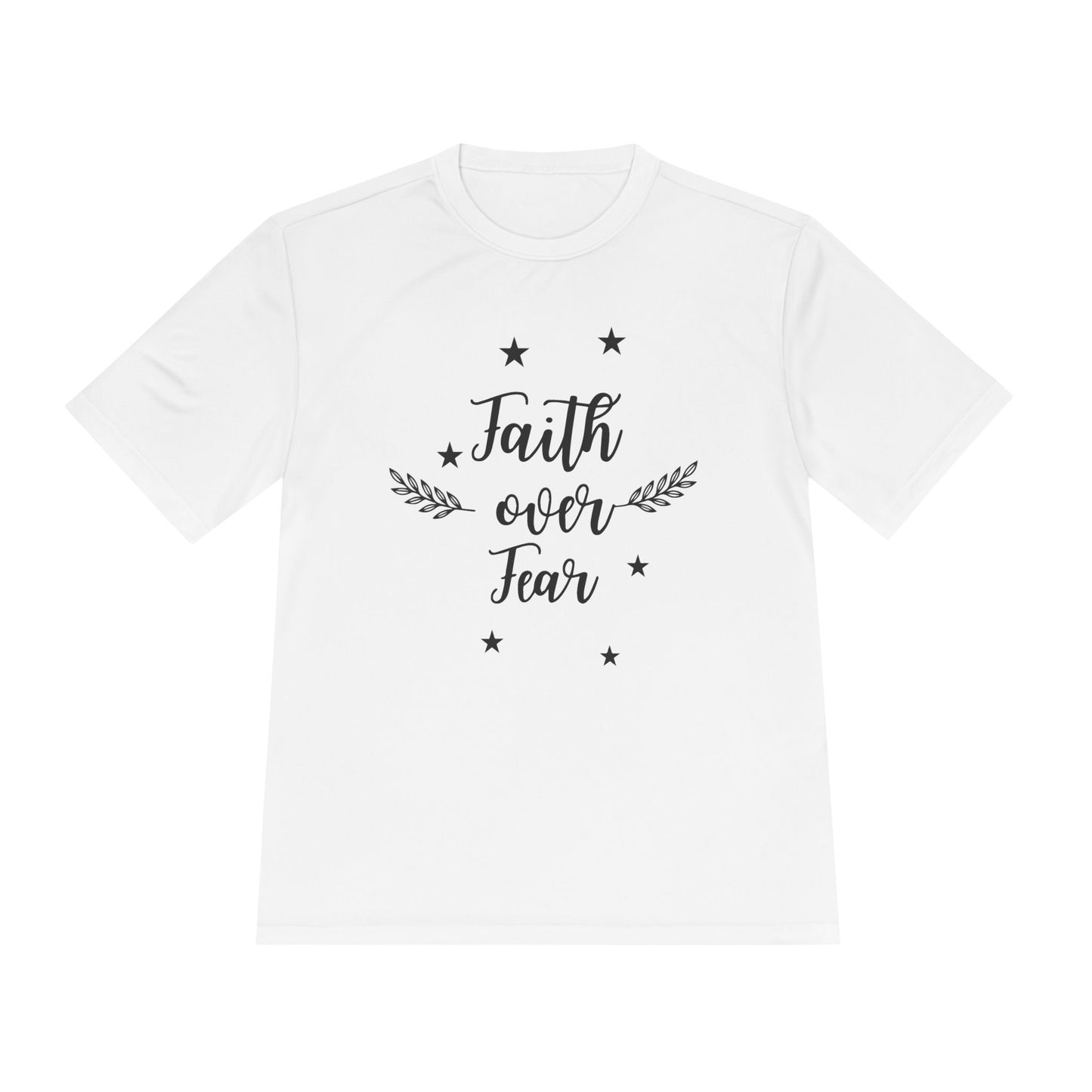 Moisture-Wicking Performance Tee - Faith Over Fear-Faith N Fit