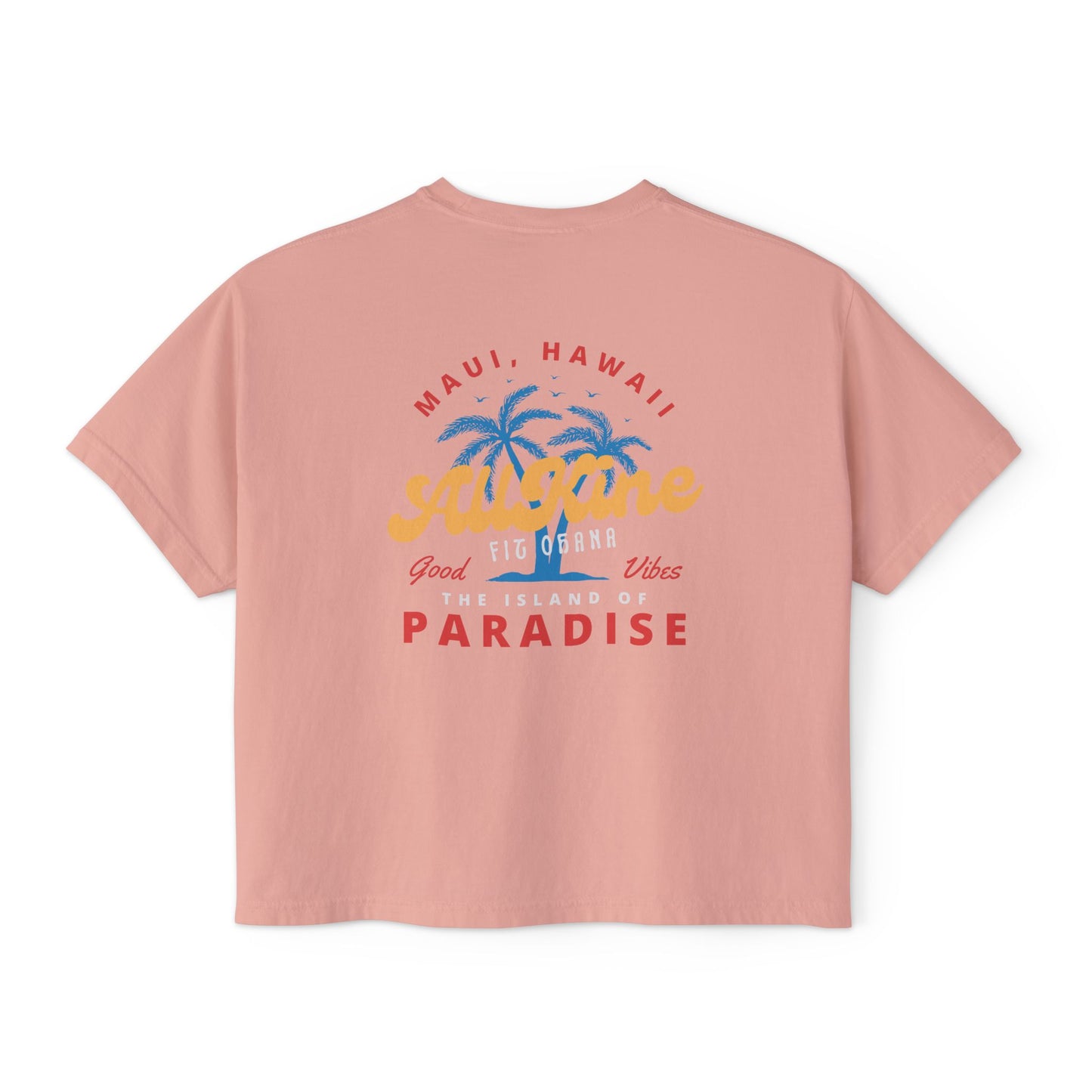 Women’s Oversized Boxy Tee - Paradise - All Kine