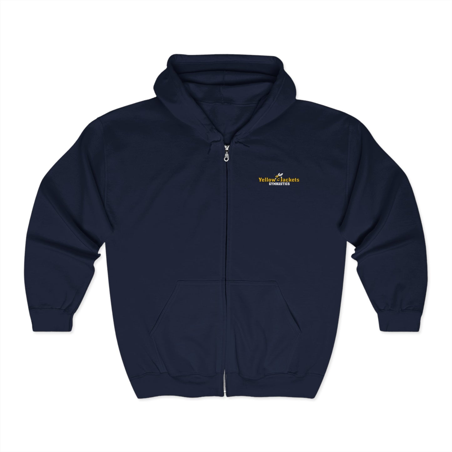 Classic Zip-Up Hoodie - Yellow Jackets Gymnastics