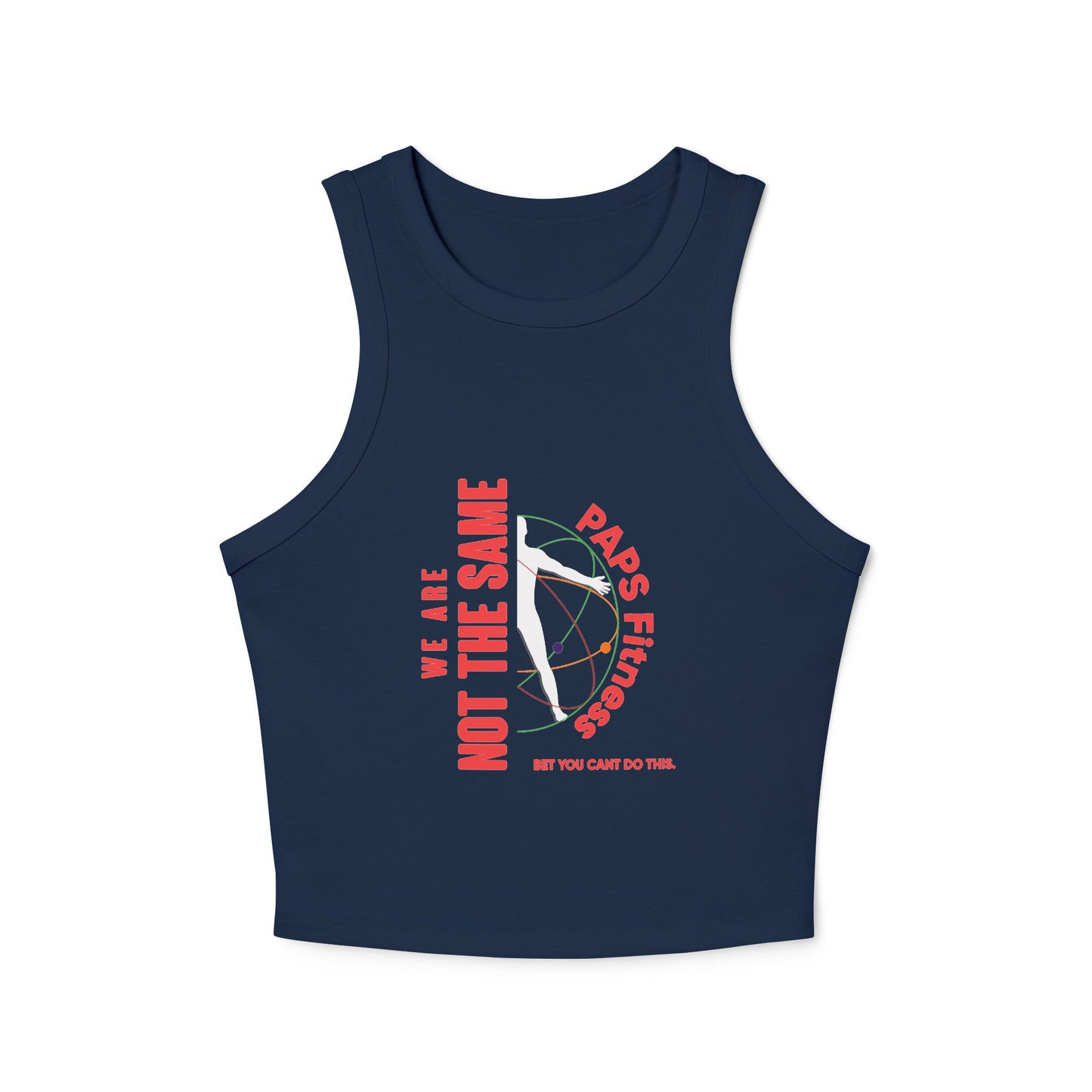 Ladies Ribbed Tank - We Are Not The Same -  PAPS FITNESS