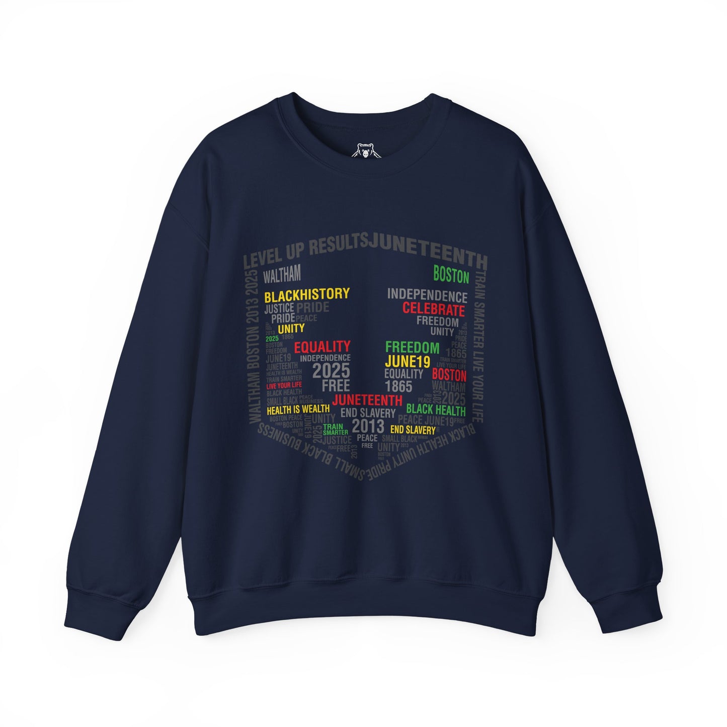 Perfect Soft Crewneck Sweatshirt - Juneteeth - Level Up Fitness