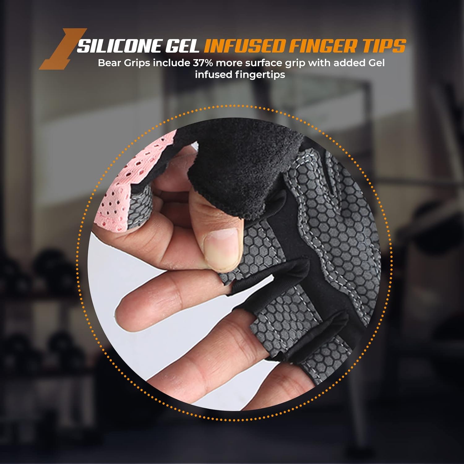 Workout Gloves for Exercise, Increased Grip, Protection