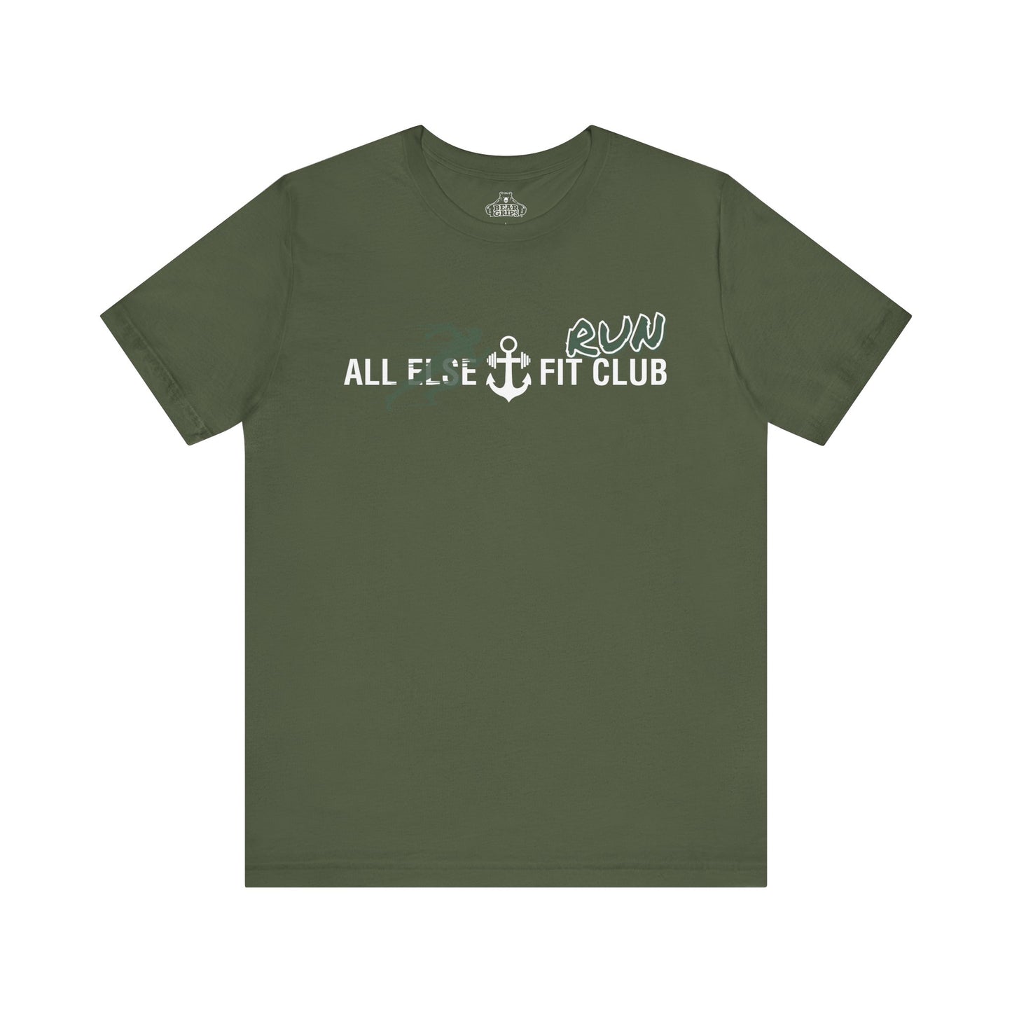 Airlume Cotton Athletic Tee - AEFC : Run Club -All Else Fit Club