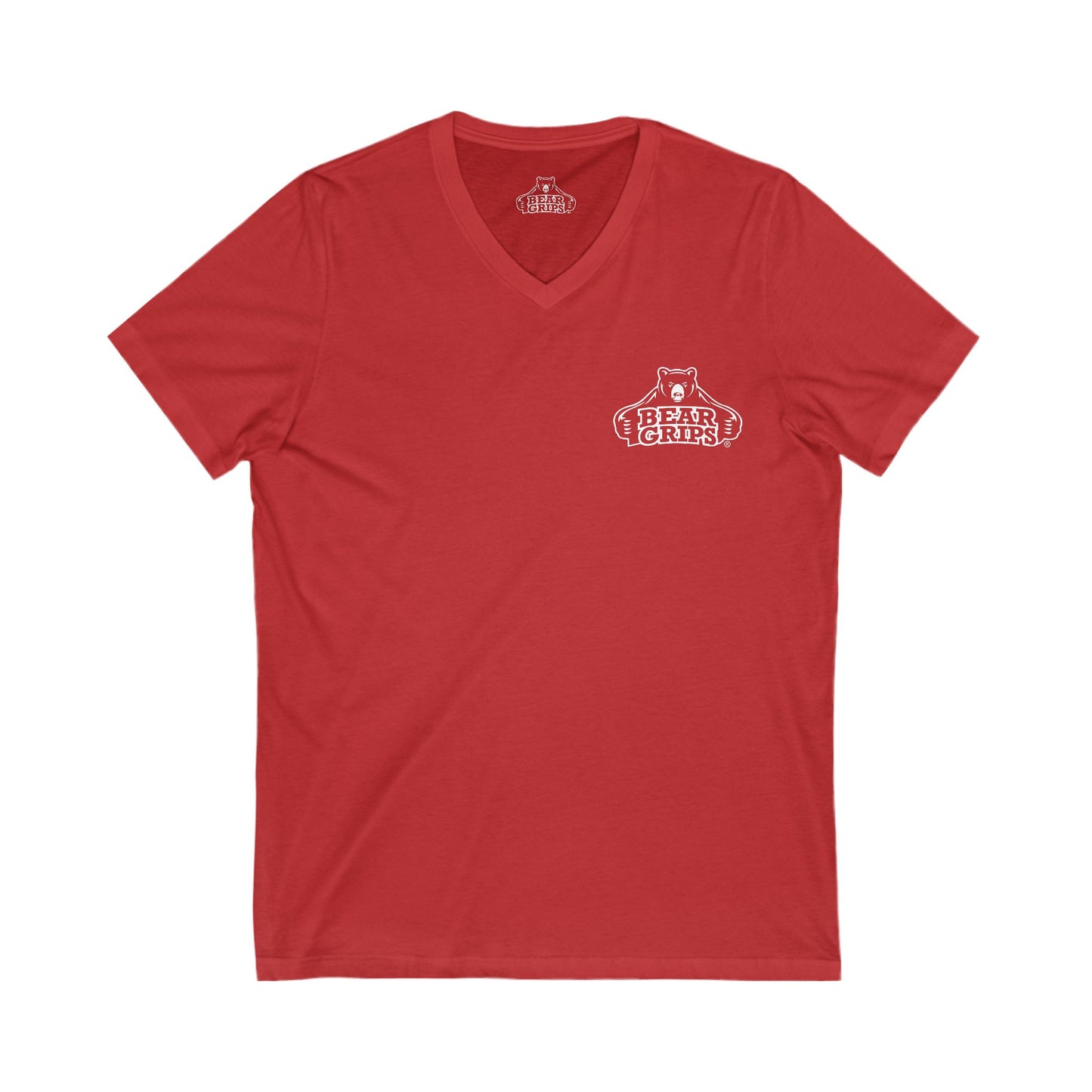 Bear Grips – Unisex 100% Cotton V-Neck Tee