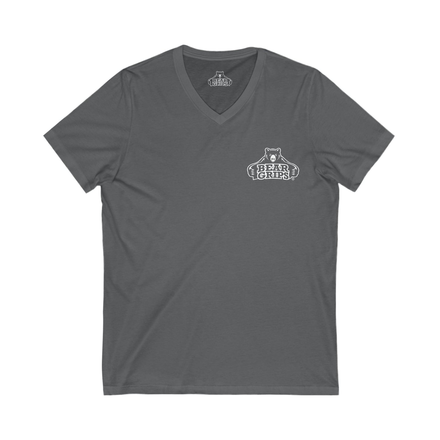 Bear Grips – Unisex 100% Cotton V-Neck Tee
