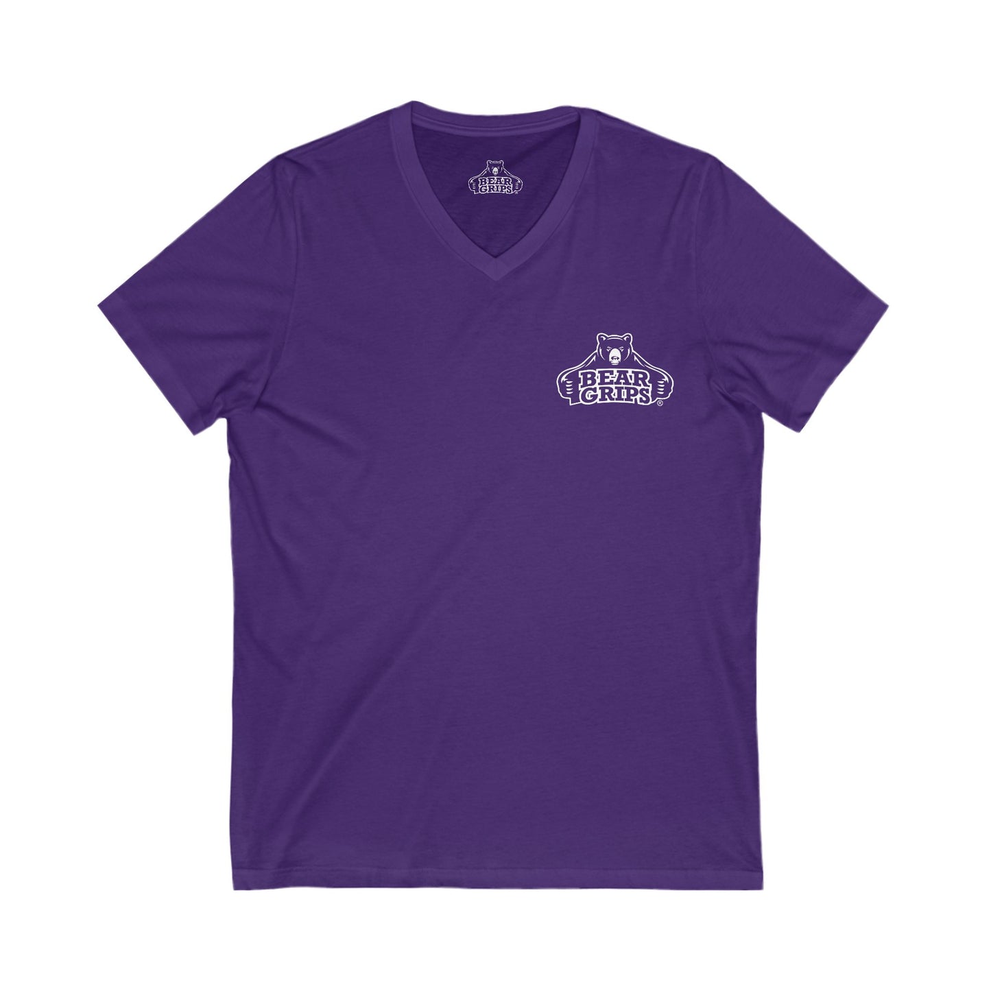 Bear Grips – Unisex 100% Cotton V-Neck Tee